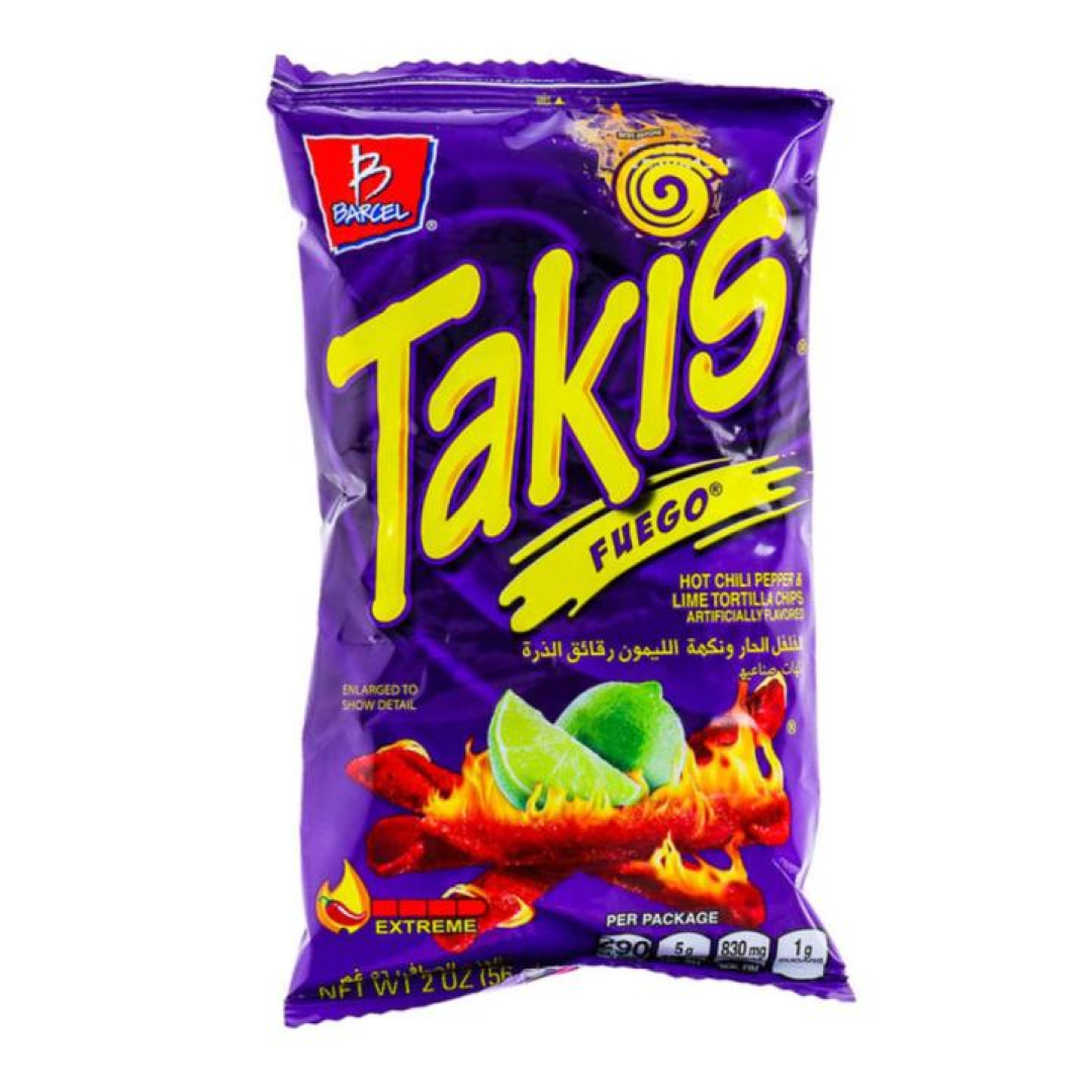 TAKIS HOT CHILLI P N LIME 56G